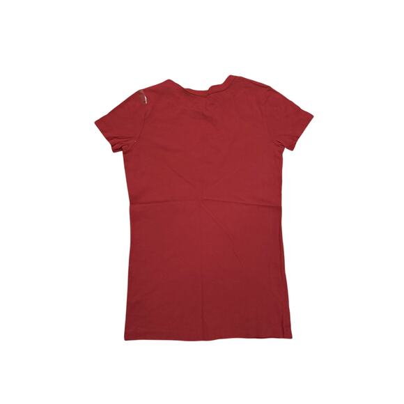 Womens NWT Abercrombie & Fitch Vintage Y2K Cotton Graphic Red T-Shirt S - Picture 2 of 3